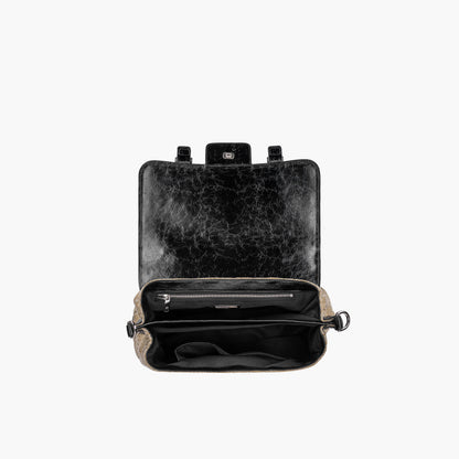 Borsa Shopping Grande Atena Monogram Black - Immagine 5