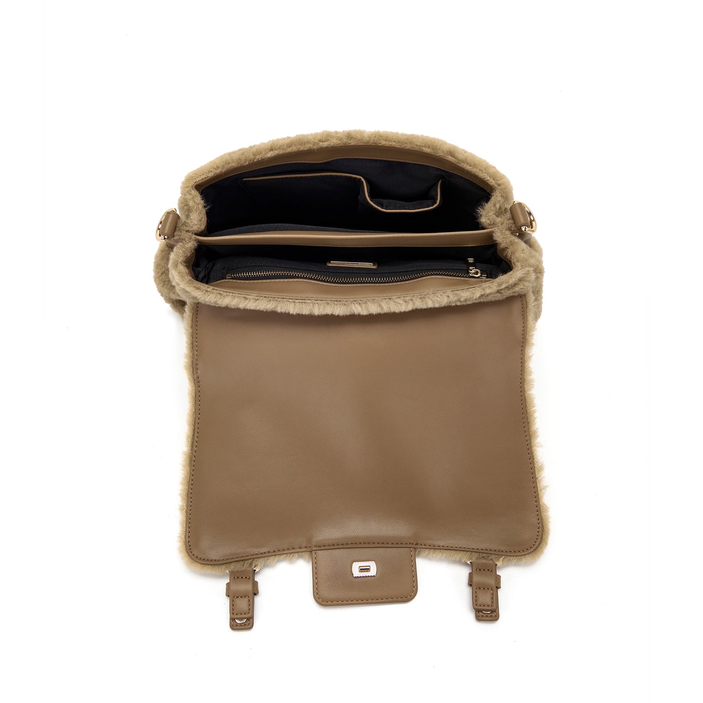 Borsa Shopping Medium Atena Teddy Beige - Immagine 5