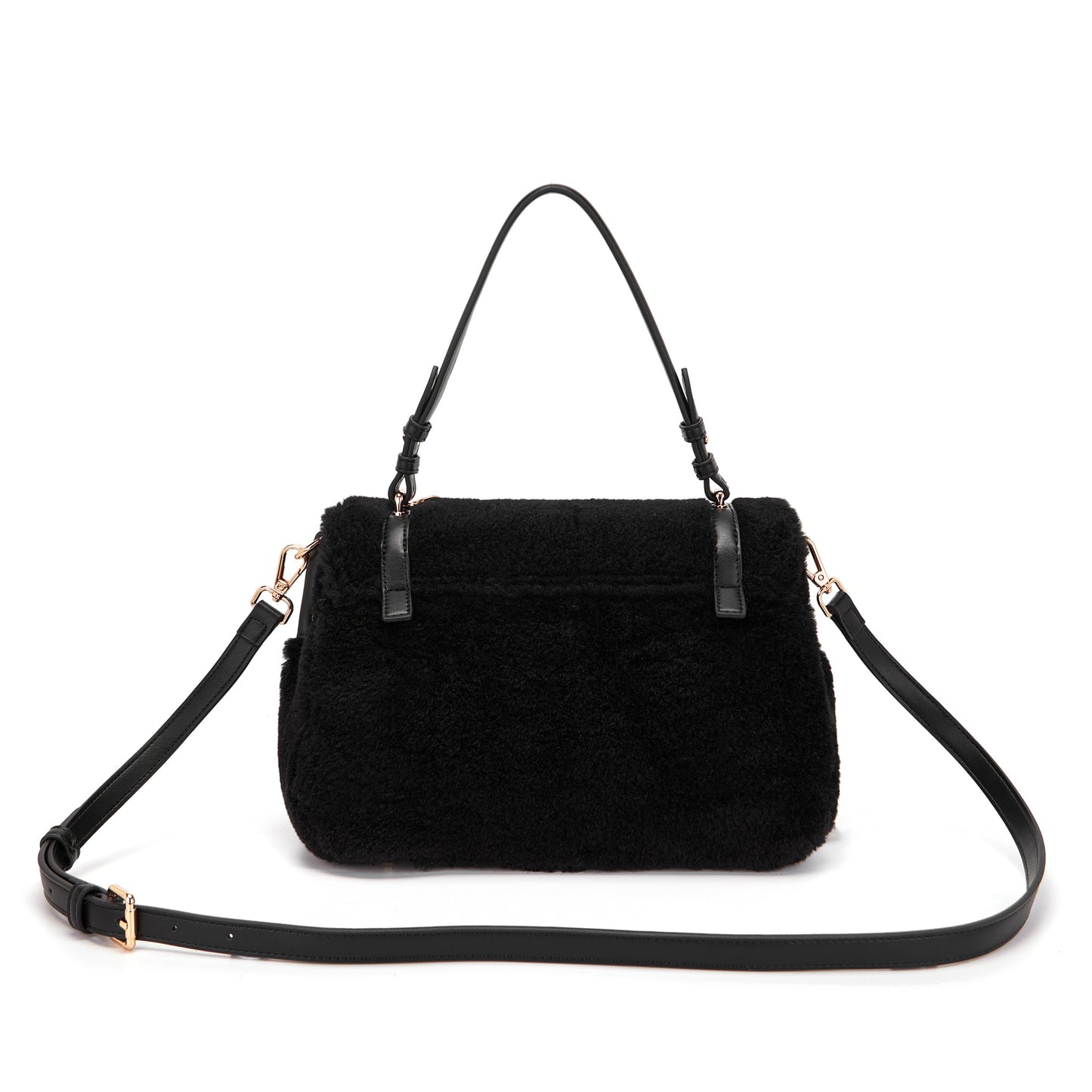 Borsa Shopping Medium Atena Teddy Black - Immagine 3