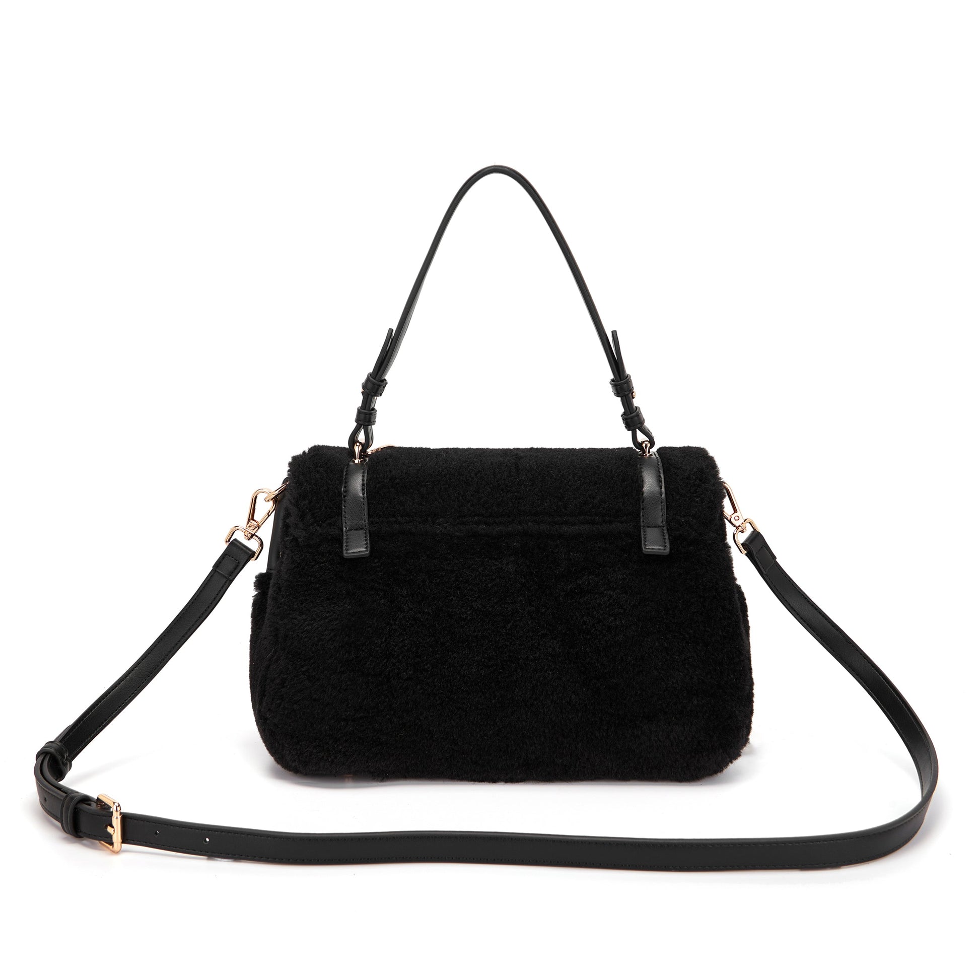 Borsa Shopping Medium Atena Teddy Black - Immagine 3