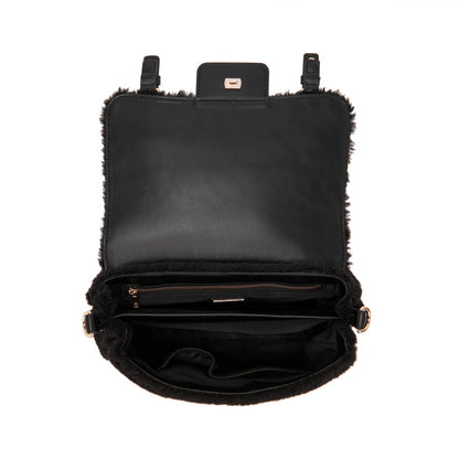 Borsa Shopping Medium Atena Teddy Black - Immagine 5