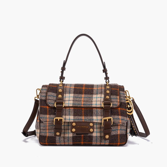 Borsa Shopping Medium Atena Scottish Combi Beige