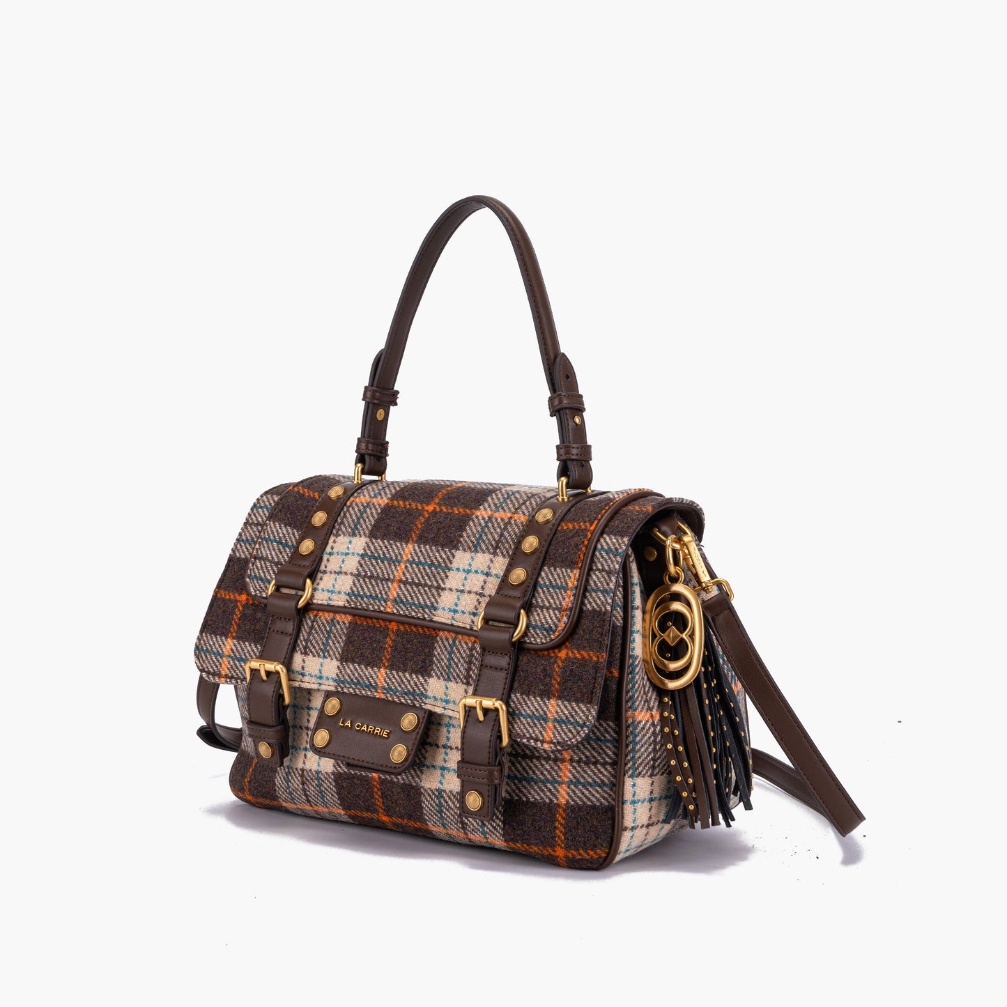 Borsa Shopping Medium Atena Scottish Combi Beige - Immagine 2