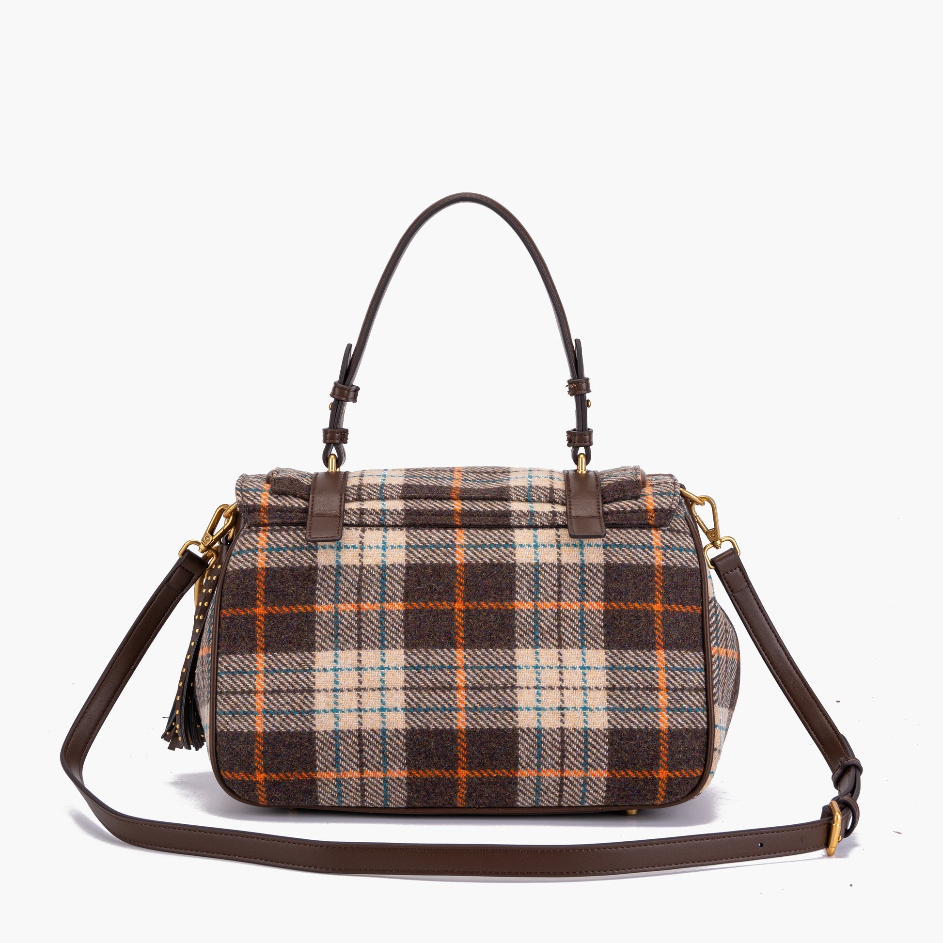 Borsa Shopping Medium Atena Scottish Combi Beige - Immagine 3