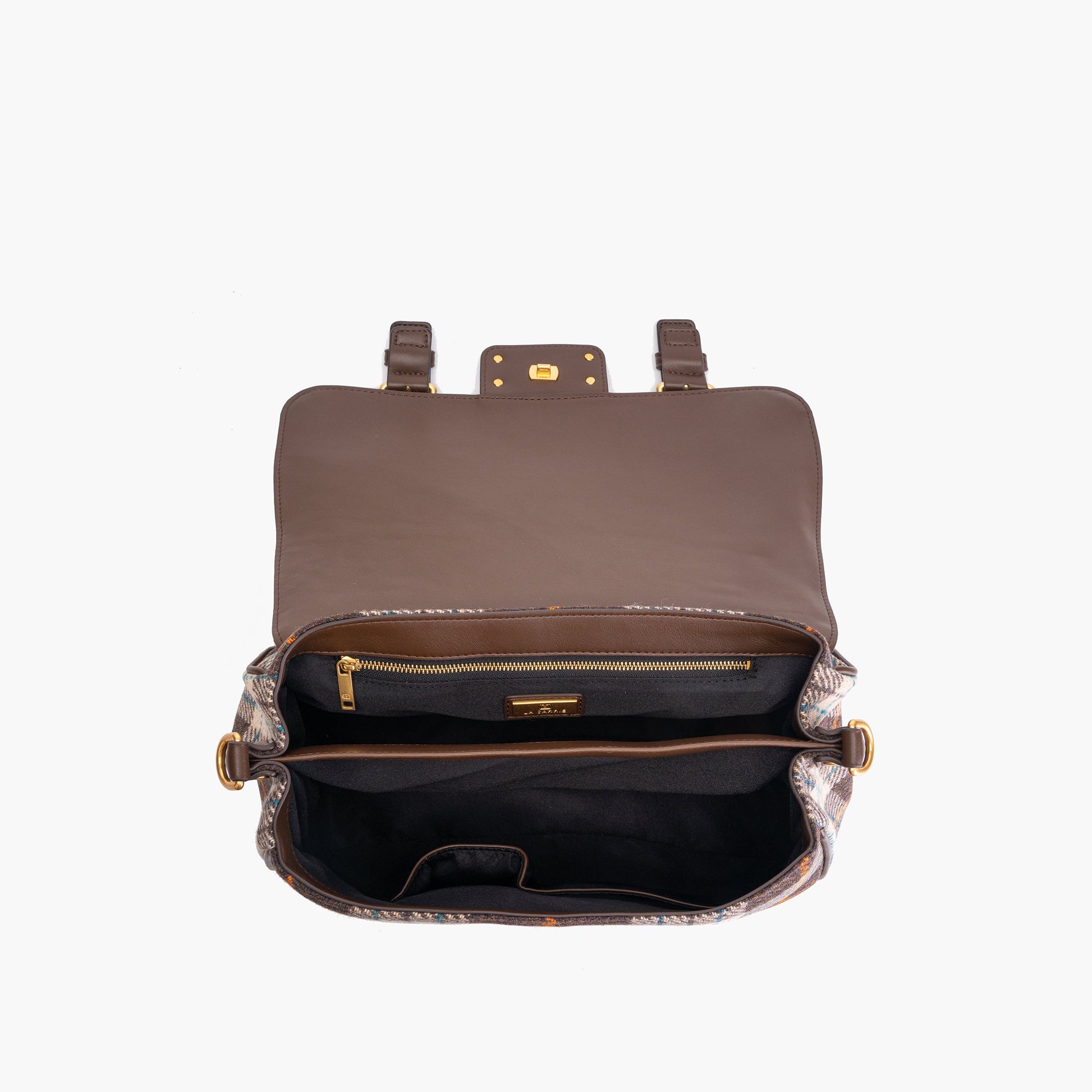 Borsa Shopping Medium Atena Scottish Combi Beige - Immagine 5