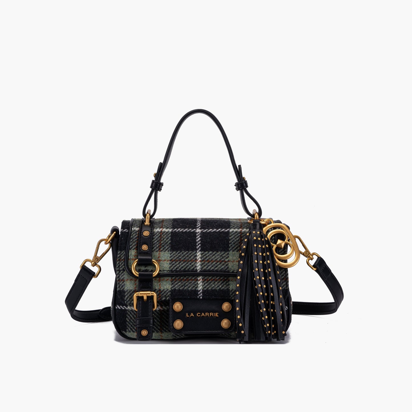 Borsa Shopping Small Atena Scottish  Combi Black
