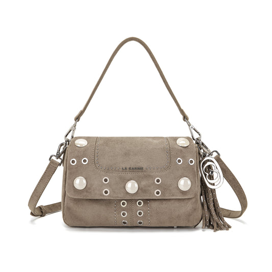 Borsa a spalla Etnic Taupe