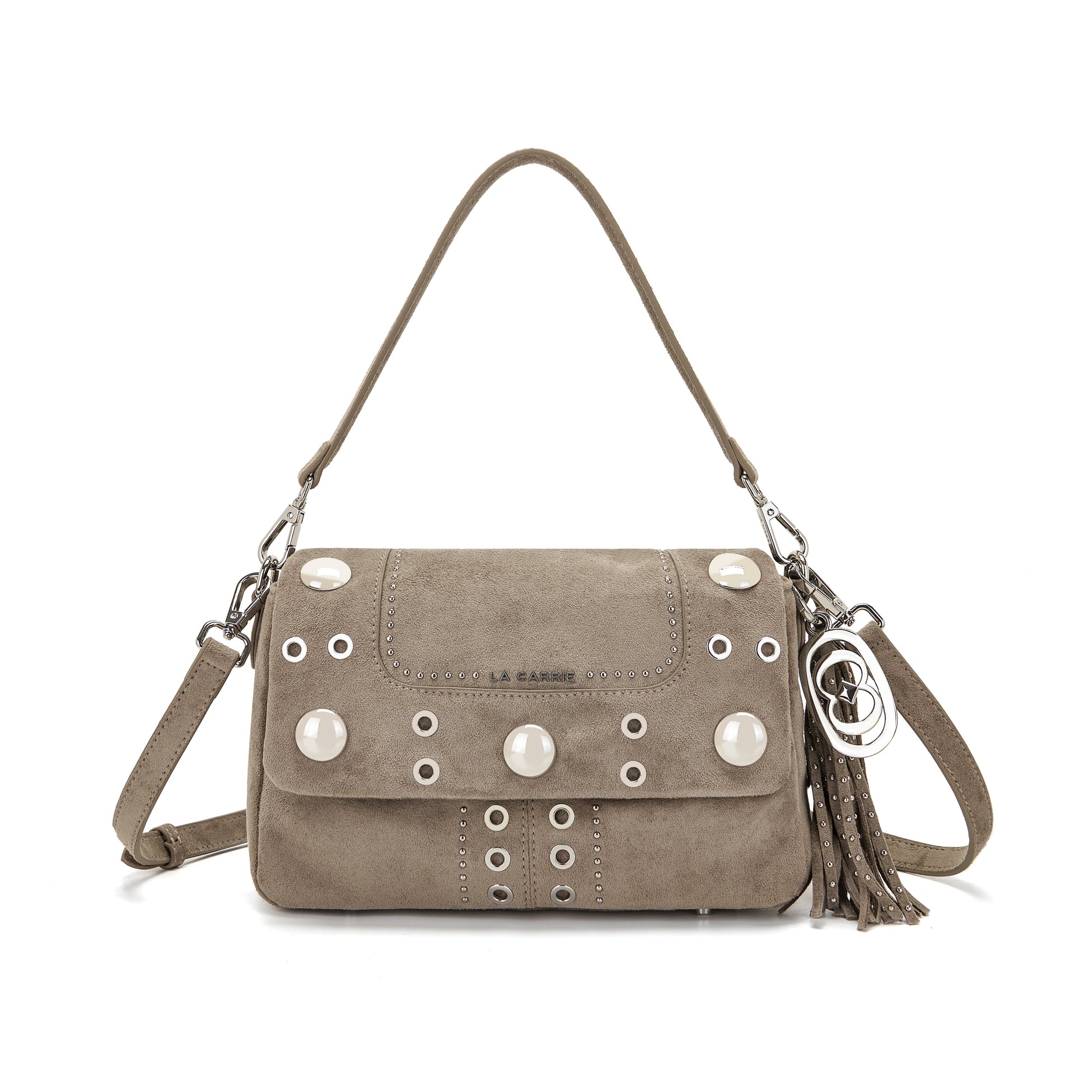 Borsa a spalla Etnic Taupe - Immagine 6