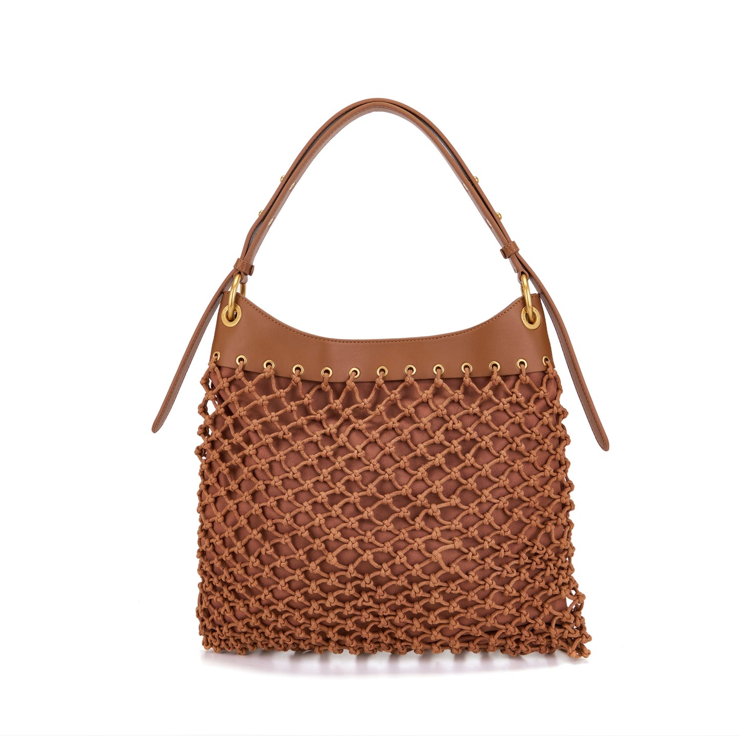 Borsa a spalla Fringe Cuoio - Immagine 3