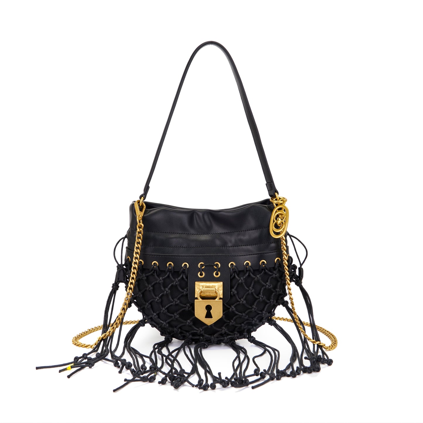 Borsa a spalla Fringe Black - Immagine 6