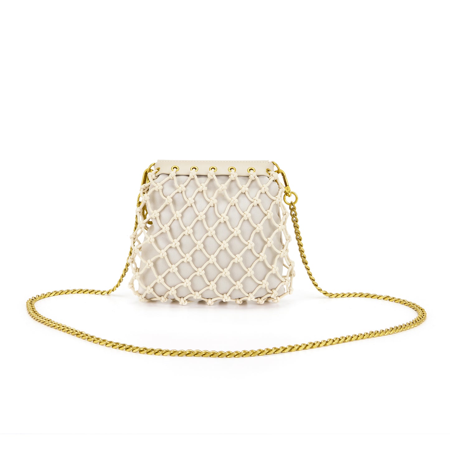 Borsa a spalla Fringe Ivory - Immagine 3