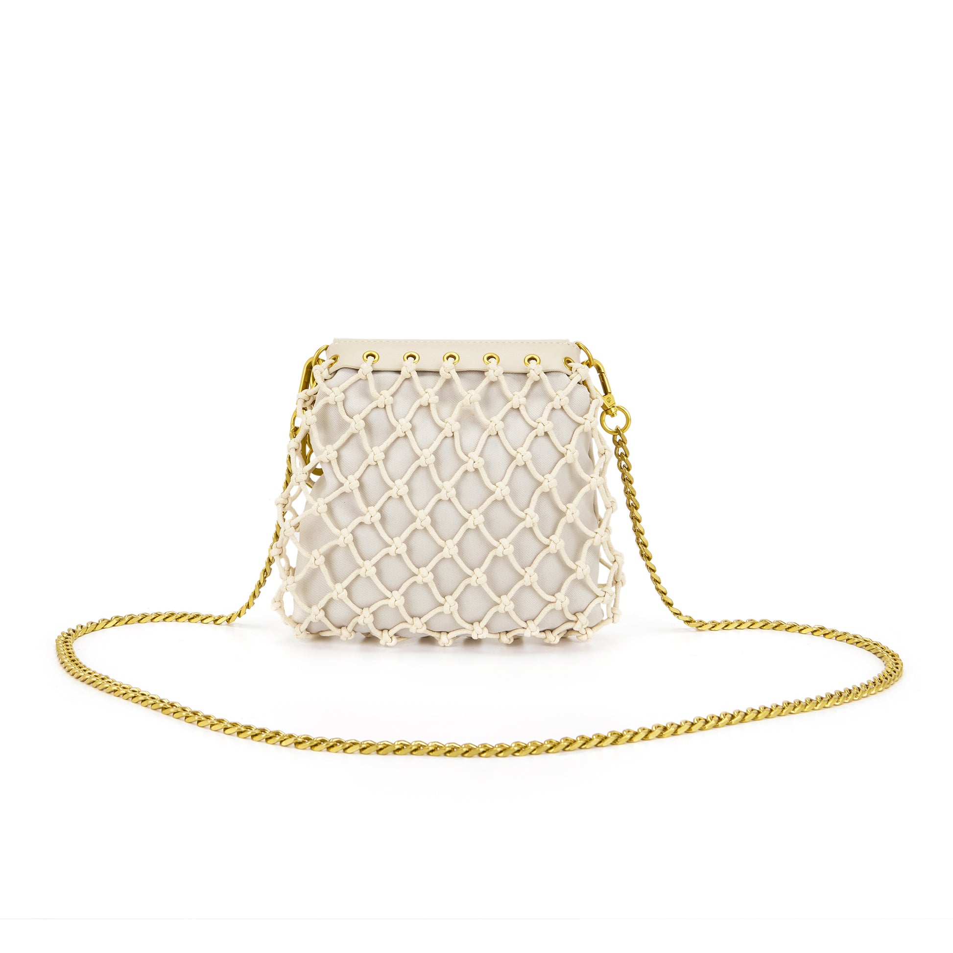 Borsa a spalla Fringe Ivory - Immagine 3