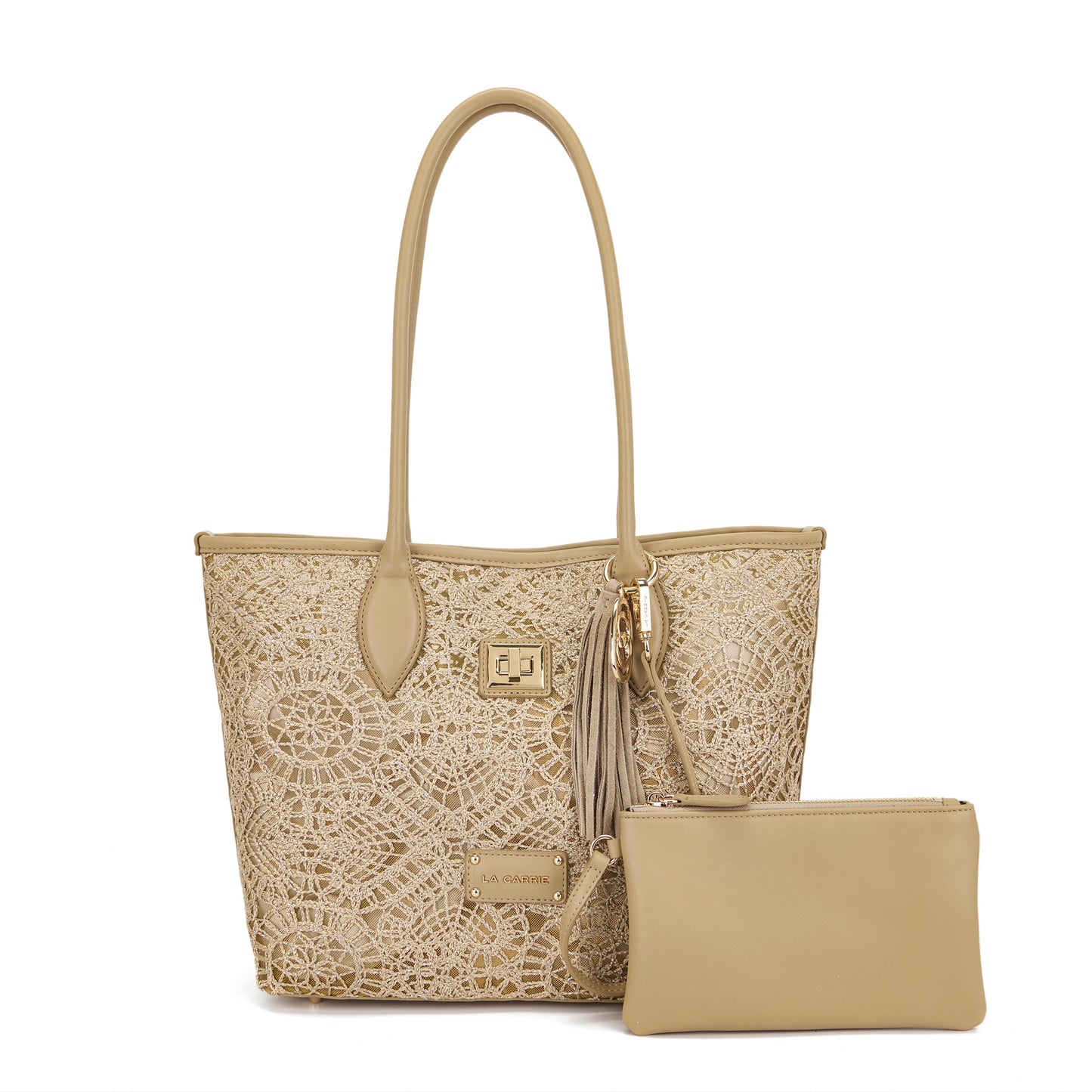 Borsa shopping Versailles Beige - Immagine 4