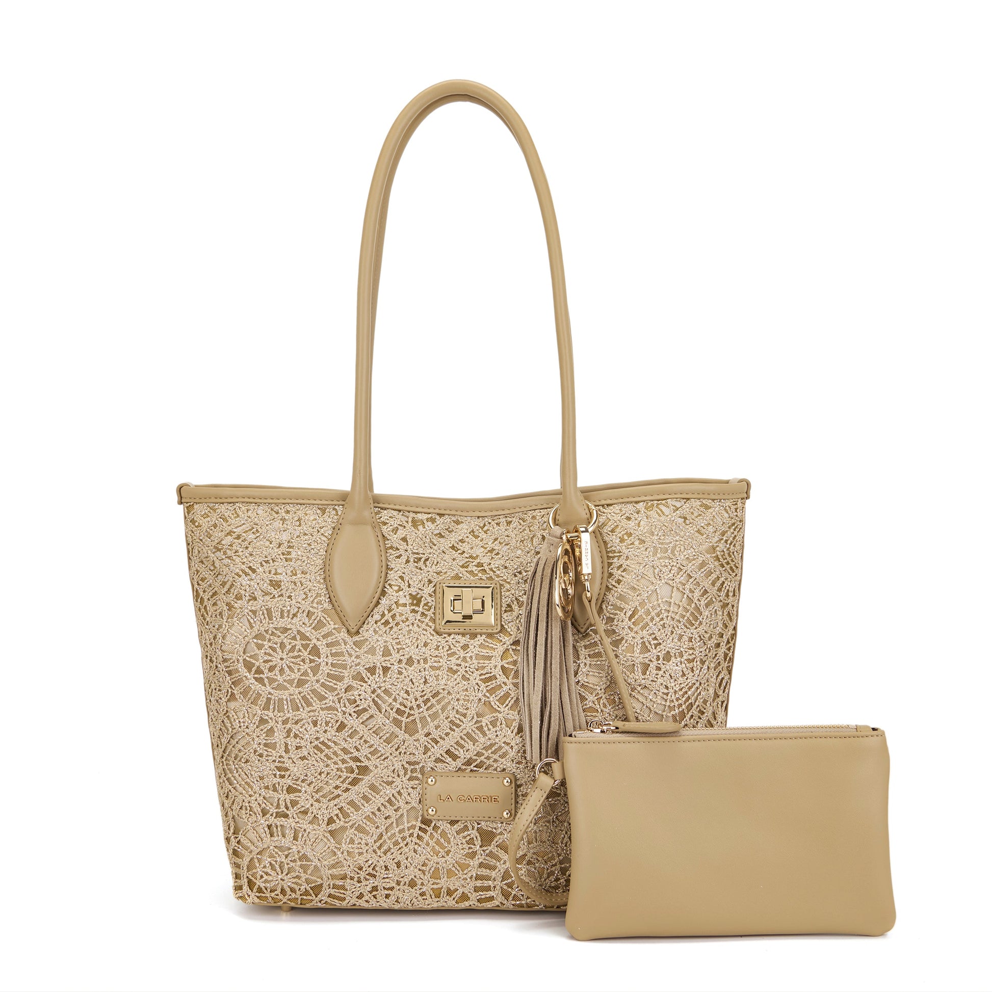 Borsa shopping Versailles Beige - Immagine 4