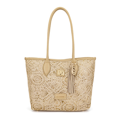 Borsa shopping Versailles Beige - Immagine 6