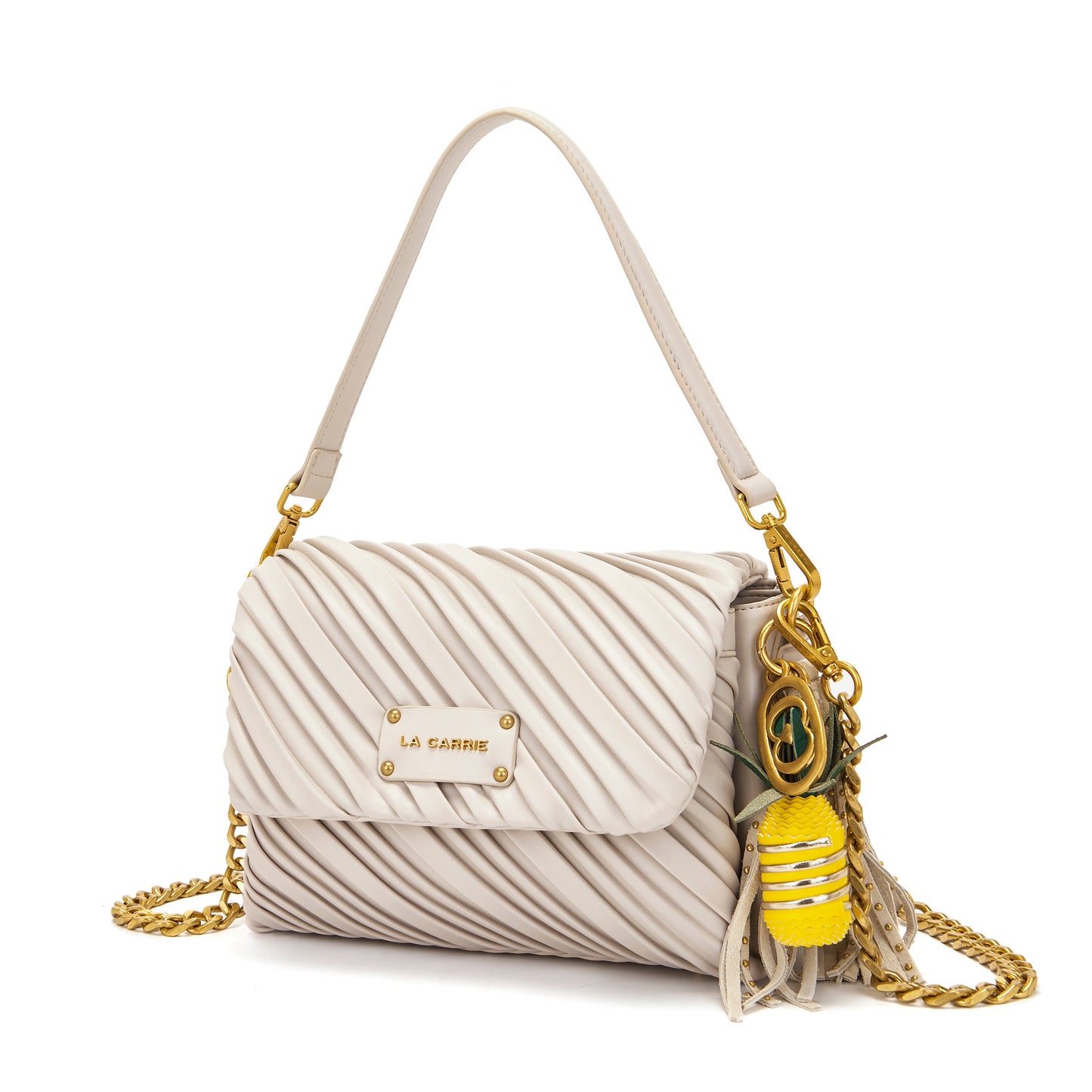 Borsa a spalla Plissè Ivory - Immagine 2