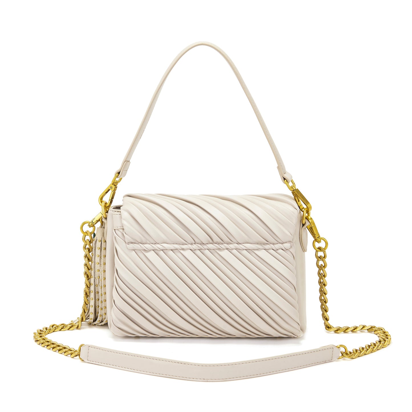 Borsa a spalla Plissè Ivory - Immagine 3