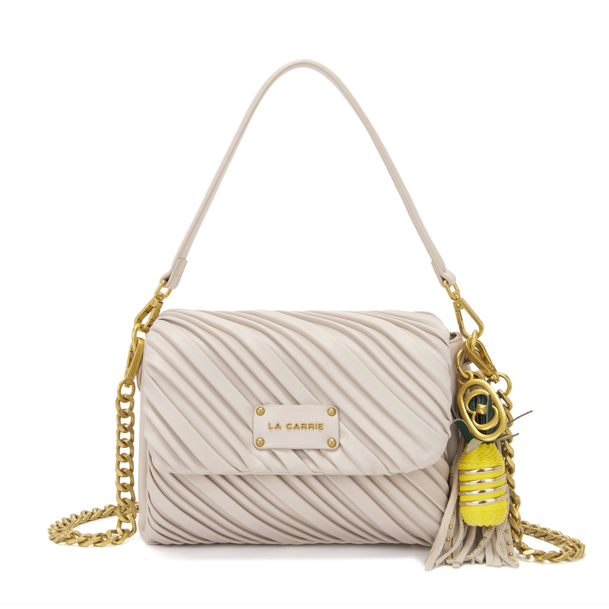 Borsa a spalla Plissè Ivory - Immagine 6
