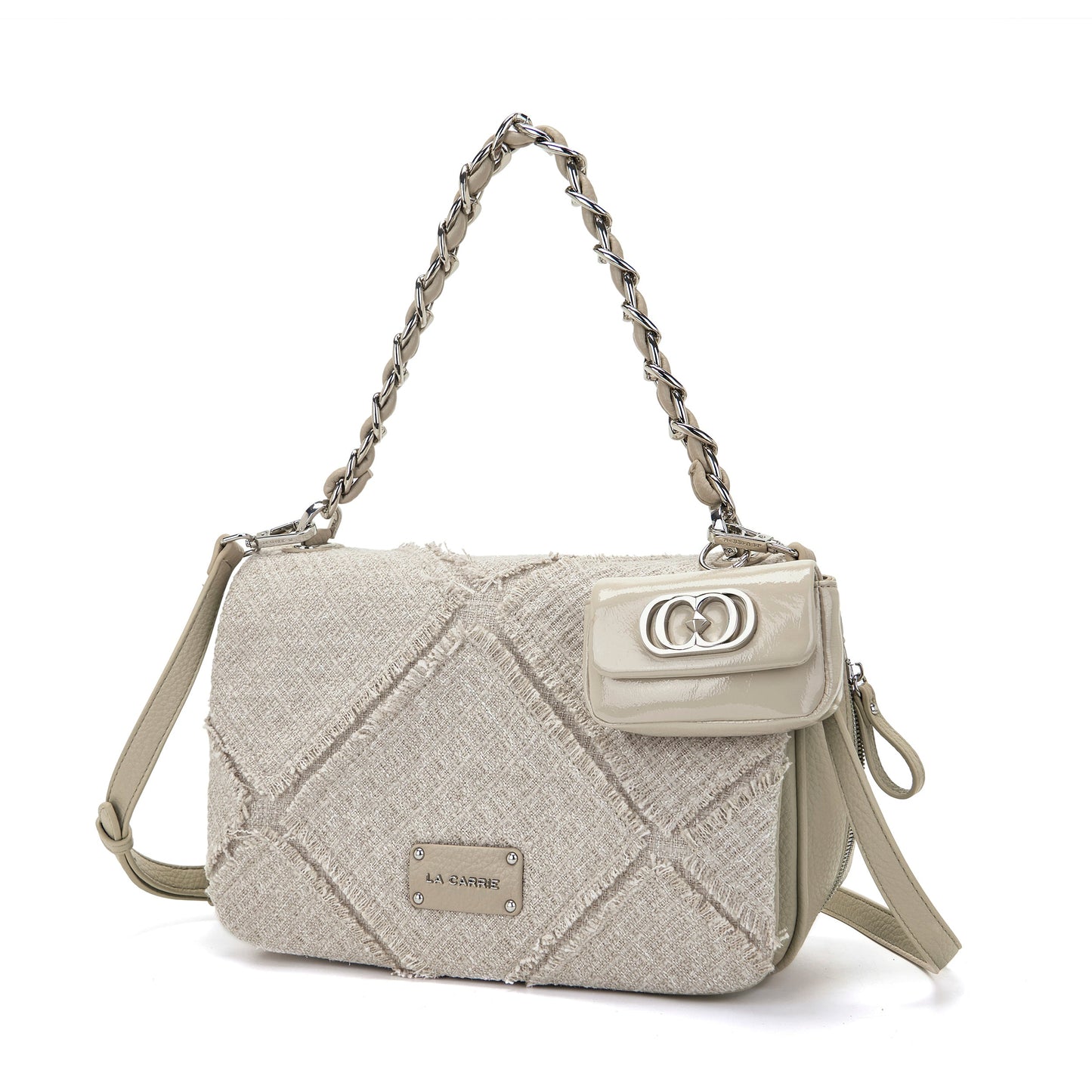 Borsa a spalla Isabel Cross Beige - Immagine 2