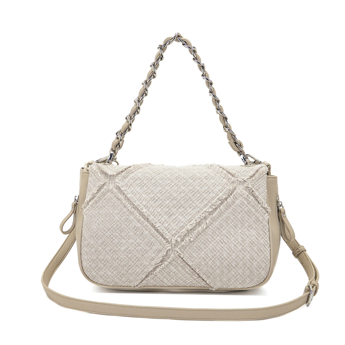 Borsa a spalla Isabel Cross Beige - Immagine 3