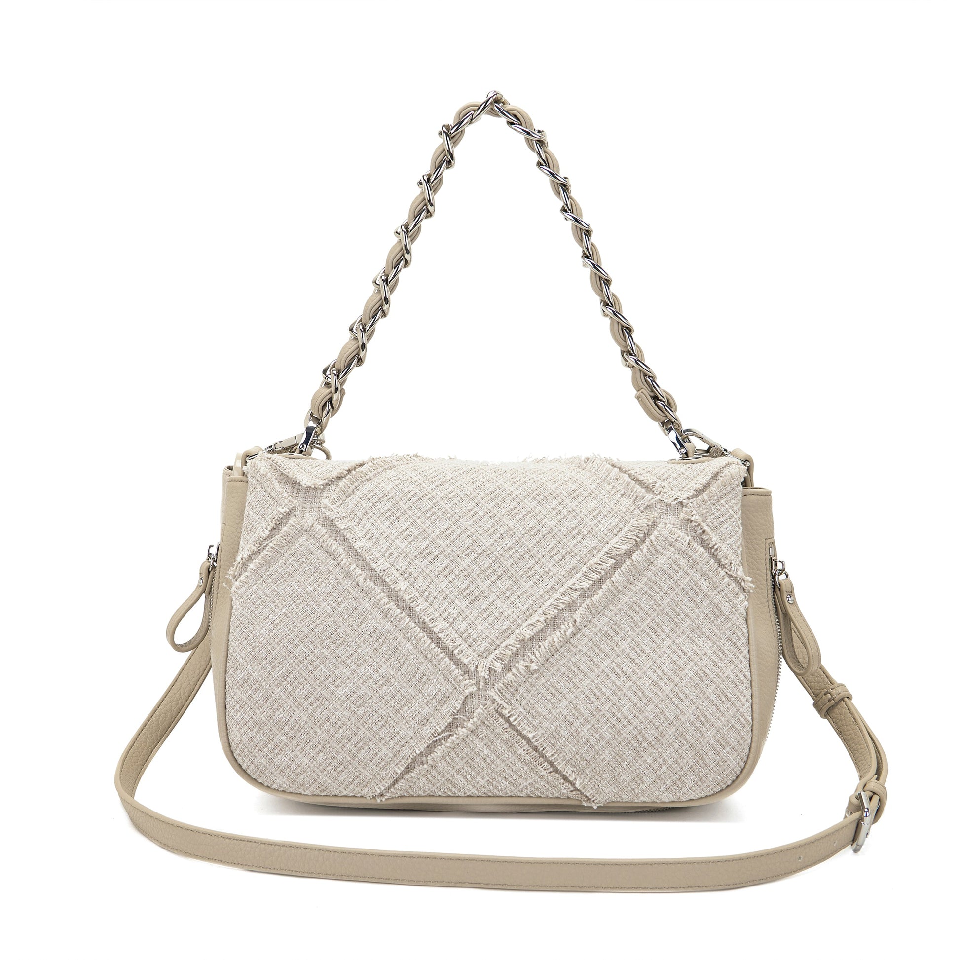 Borsa a spalla Isabel Cross Beige - Immagine 3