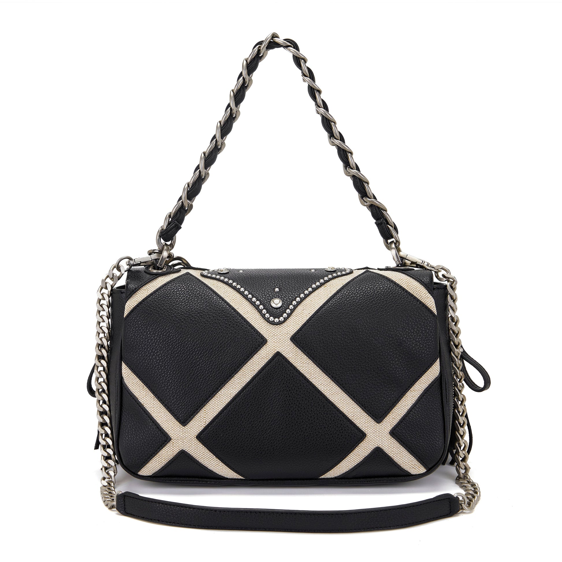 Borsa a spalla Isabel Butterfly Black - Immagine 3