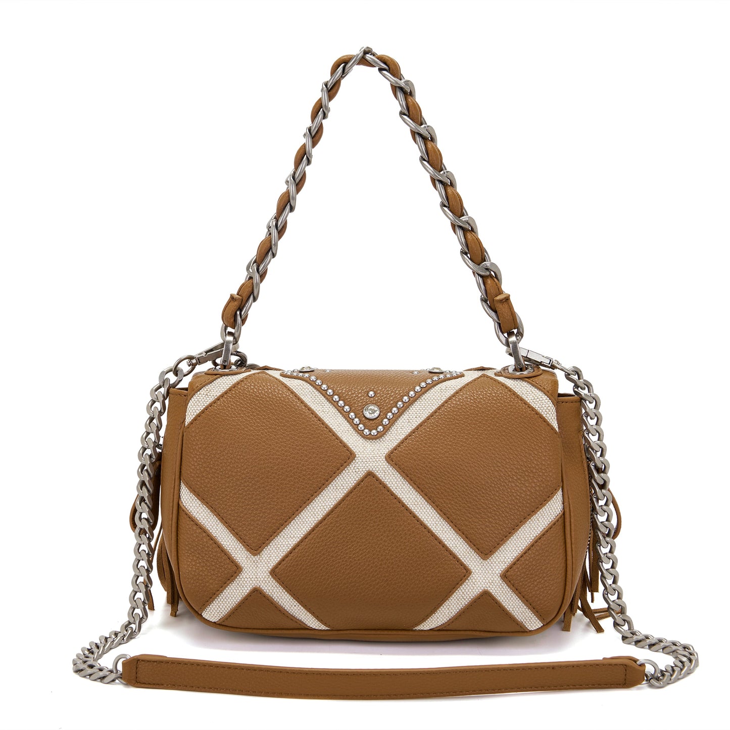 Borsa a spalla Isabel Butterfly Cuoio - Immagine 3