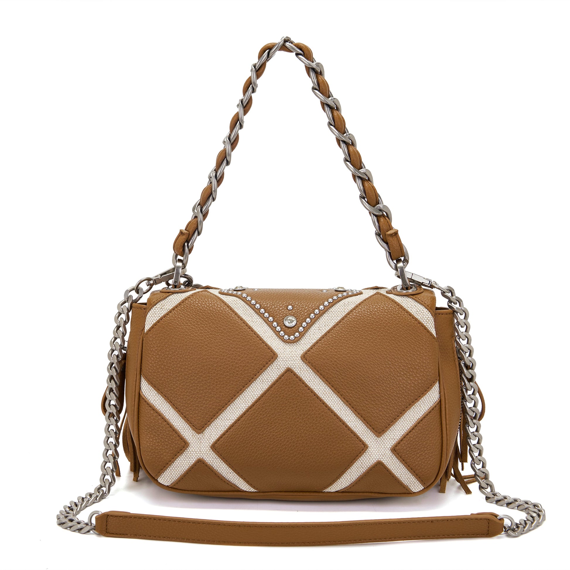 Borsa a spalla Isabel Butterfly Cuoio - Immagine 3