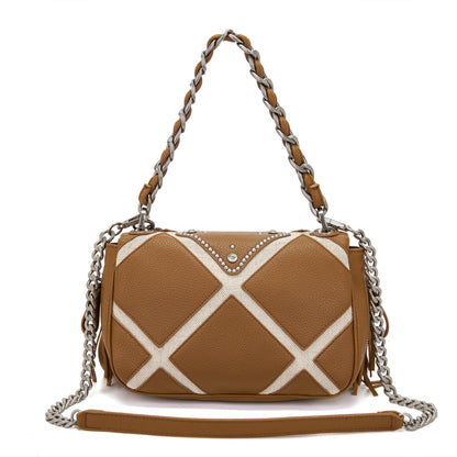 Borsa a spalla Isabel Butterfly Cuoio - Immagine 3