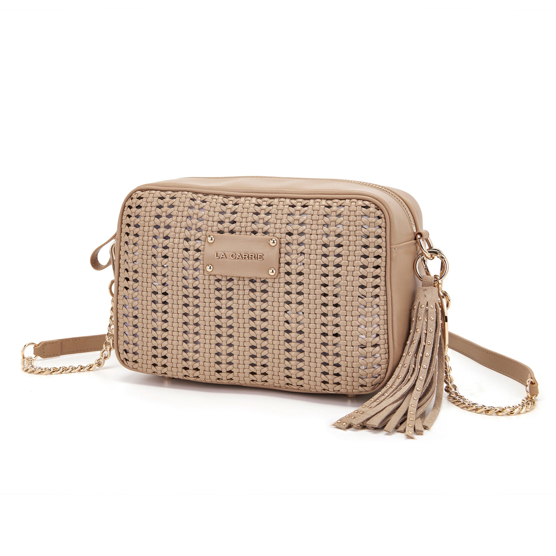 Borsa a spalla Woven Beige - Immagine 2