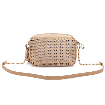 Borsa a spalla Woven Beige - Immagine 3