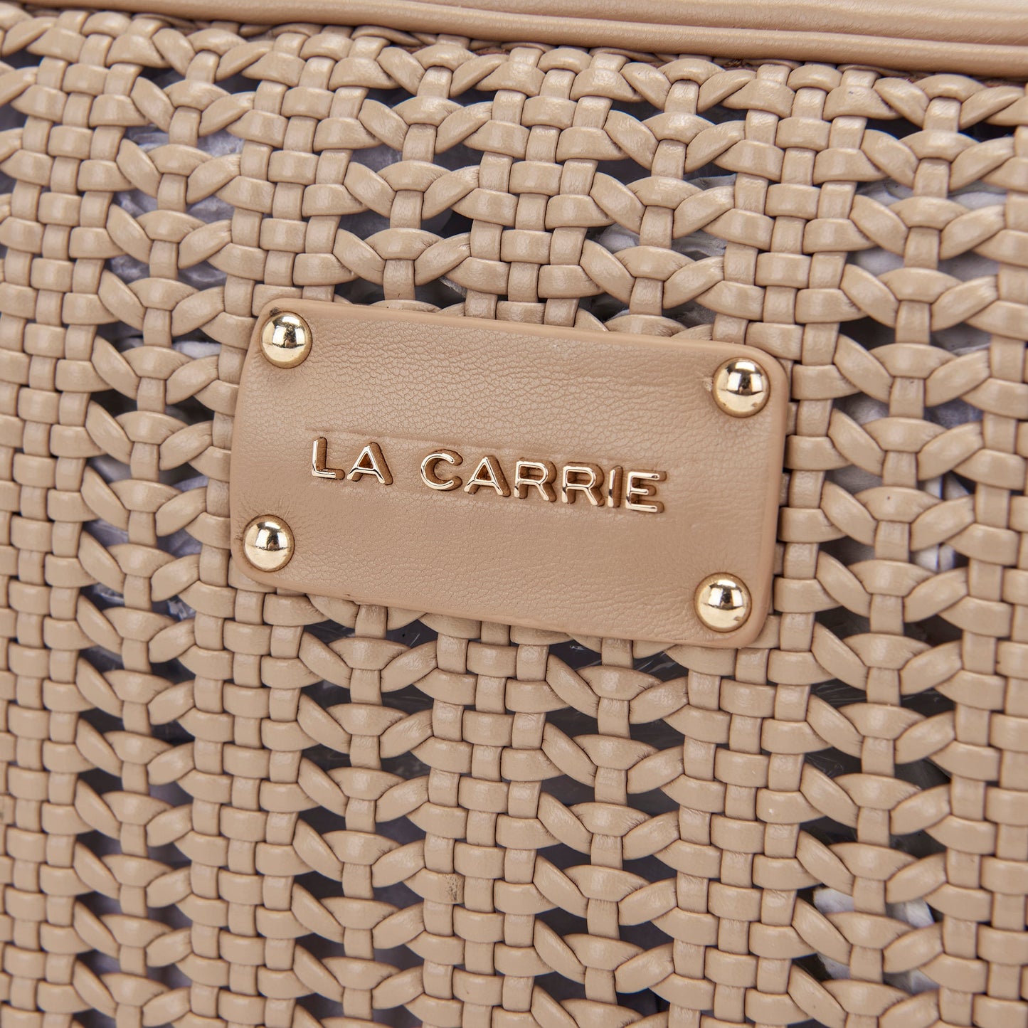 Borsa a spalla Woven Beige - Immagine 4