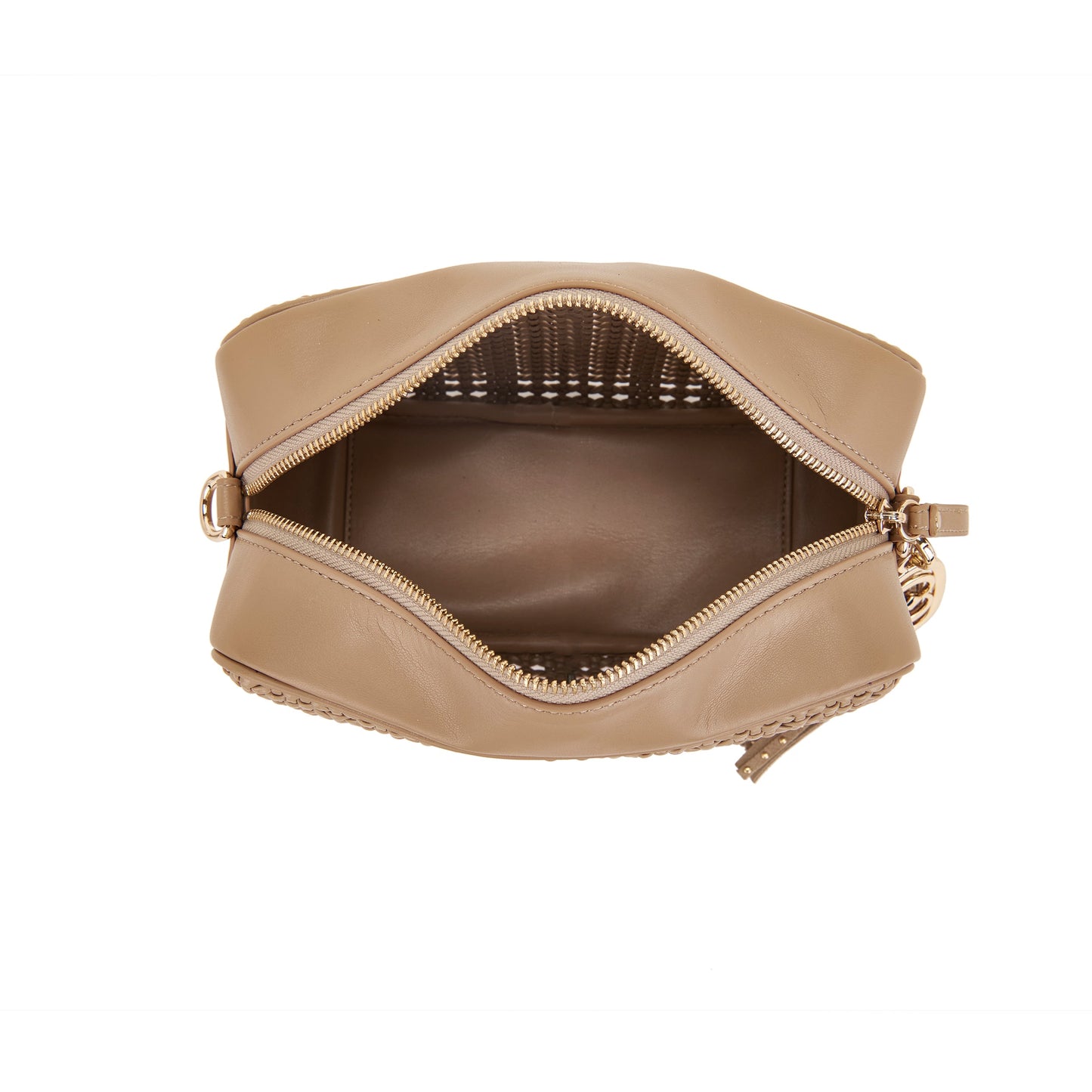 Borsa a spalla Woven Beige - Immagine 5