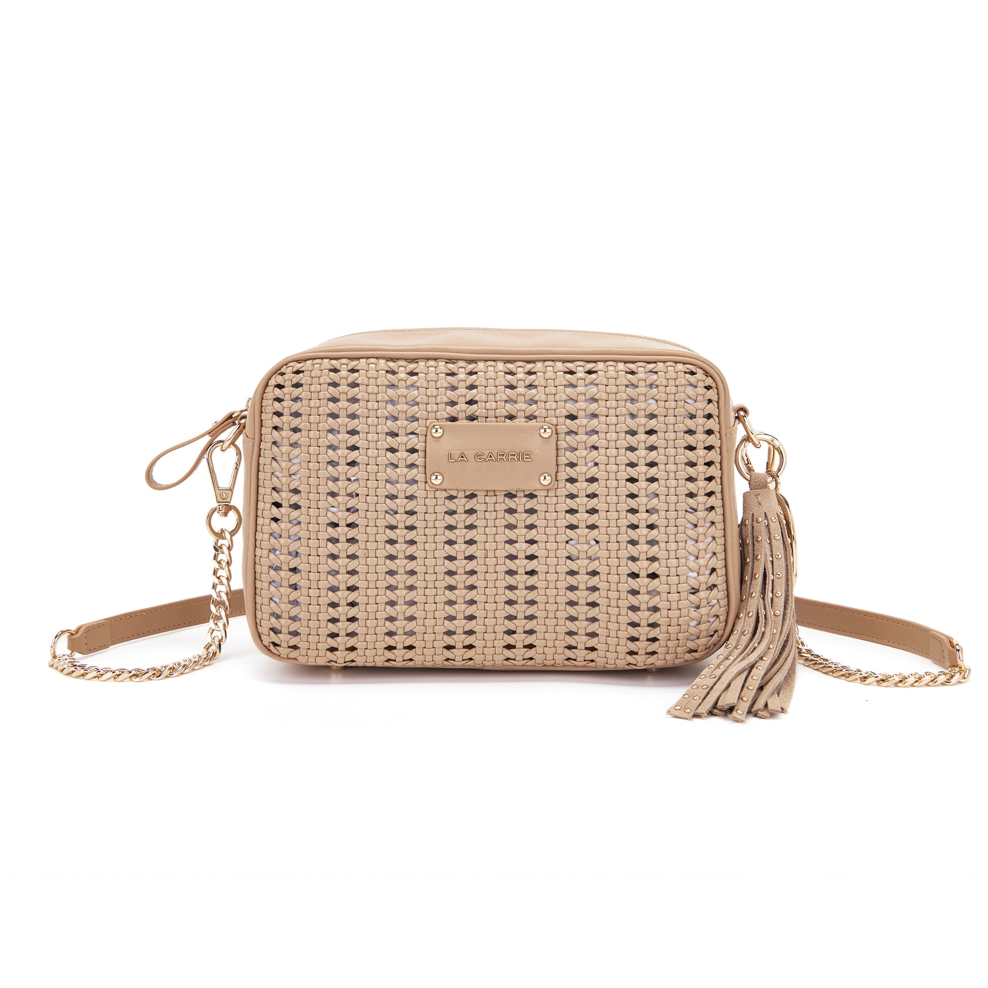 Borsa a spalla Woven Beige - Immagine 6