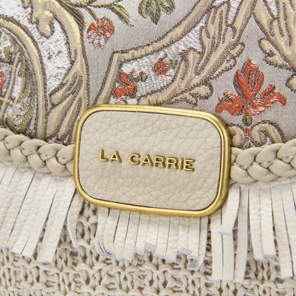 Borsa a spalla Arabesque Beige - Immagine 4