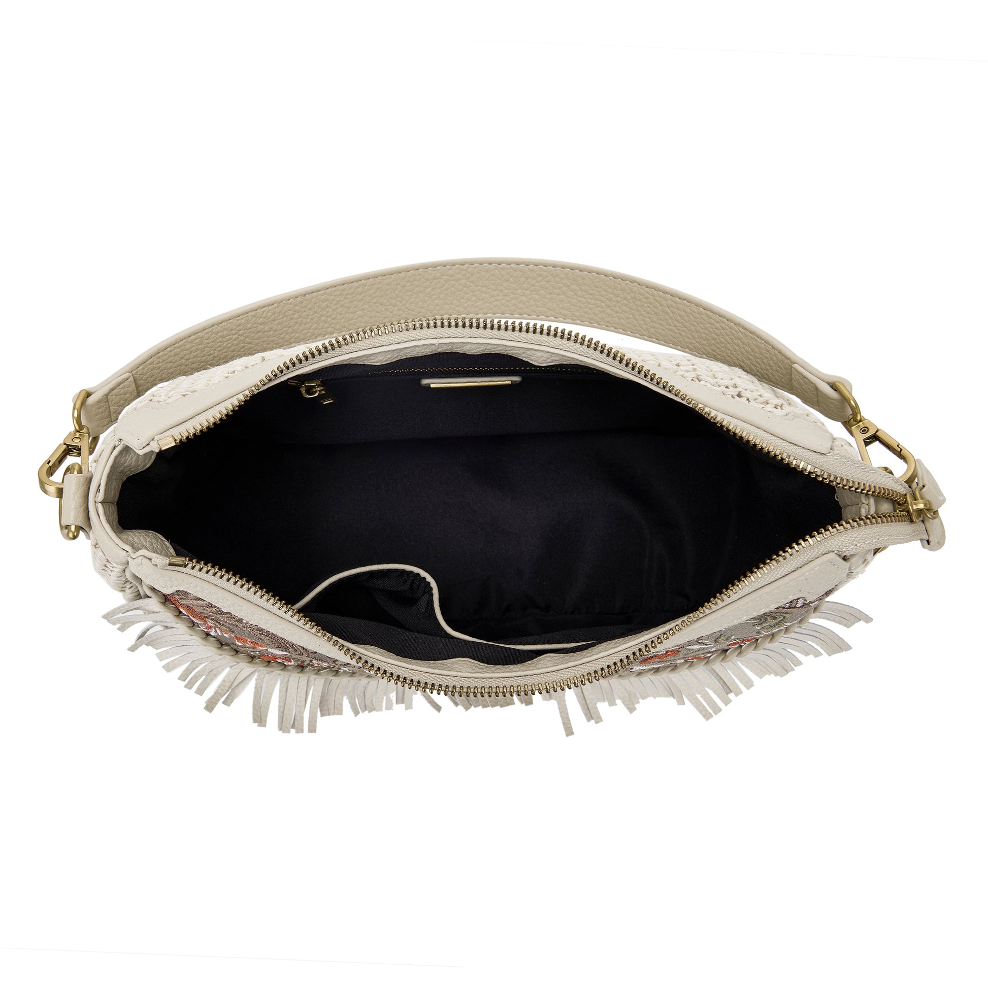 Borsa a spalla Arabesque Beige - Immagine 5
