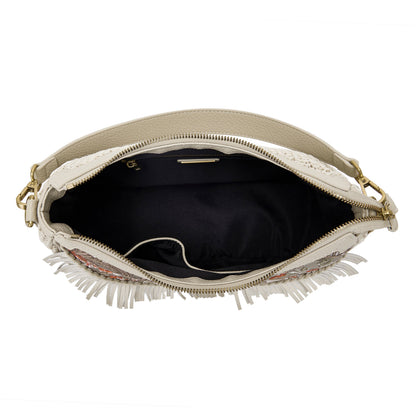 Borsa a spalla Arabesque Beige - Immagine 5
