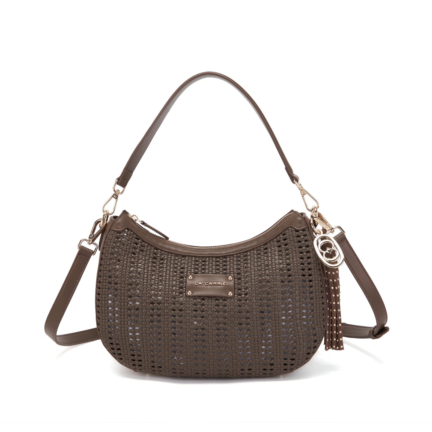 Borsa a spalla Woven Brown