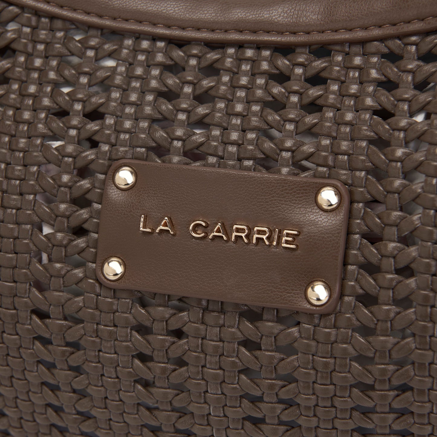 Borsa a spalla Woven Brown - Immagine 4