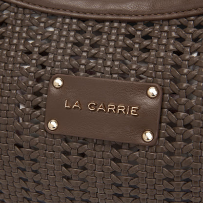 Borsa a spalla Woven Brown - Immagine 4