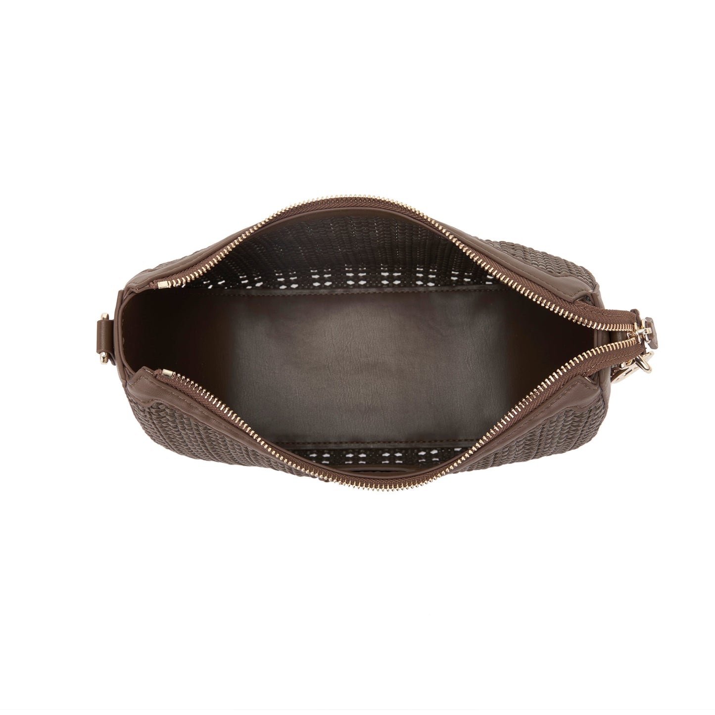 Borsa a spalla Woven Brown - Immagine 5