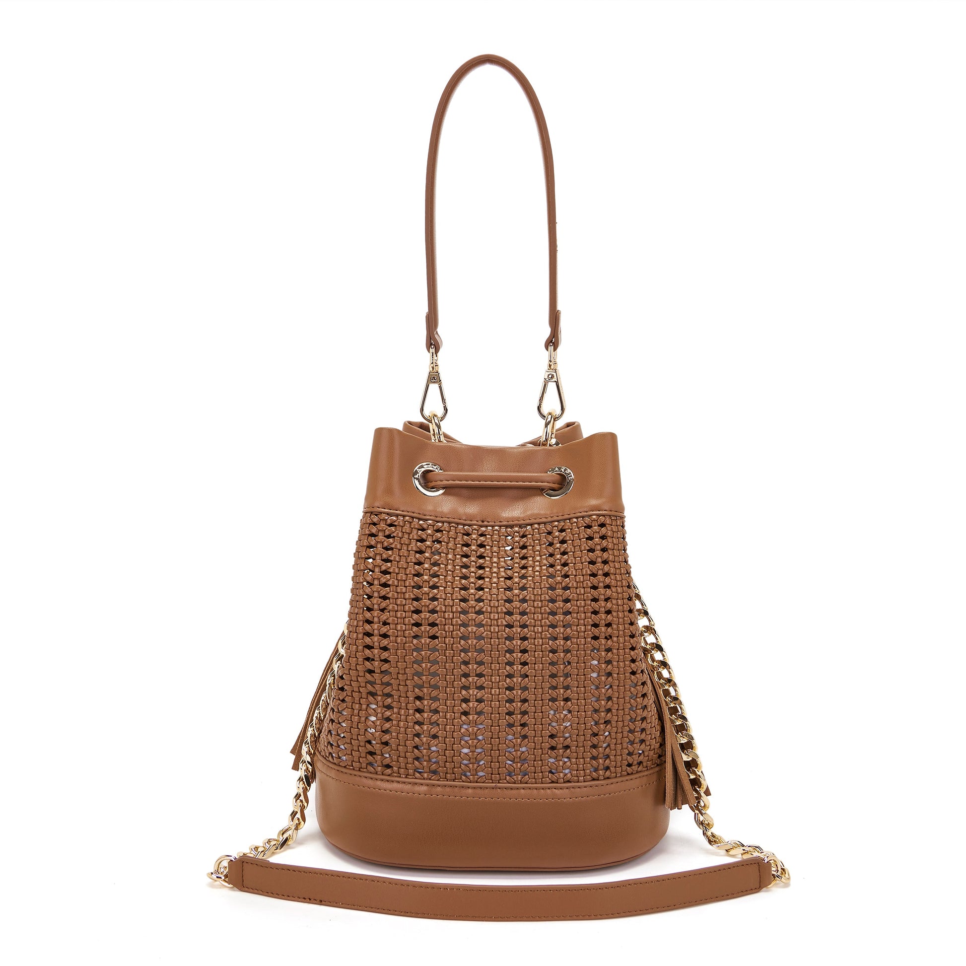 Secchiello Woven Cuoio - Immagine 3