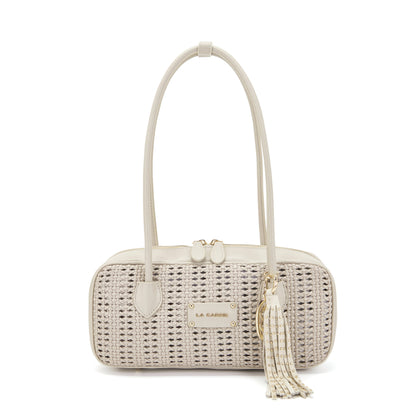Borsa a mano Woven Ivory - Immagine 6
