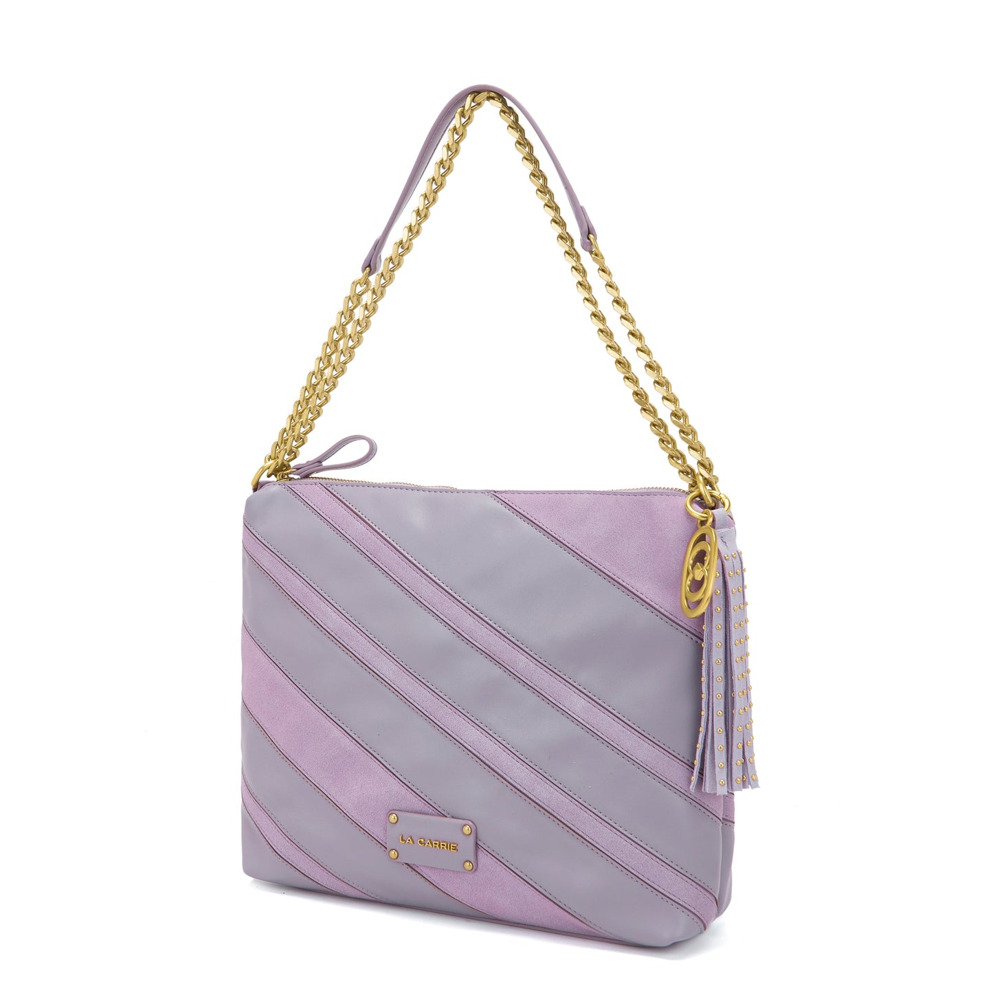 Borsa a spalla Stripes Lavander - Immagine 2