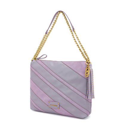 Borsa a spalla Stripes Lavander - Immagine 2