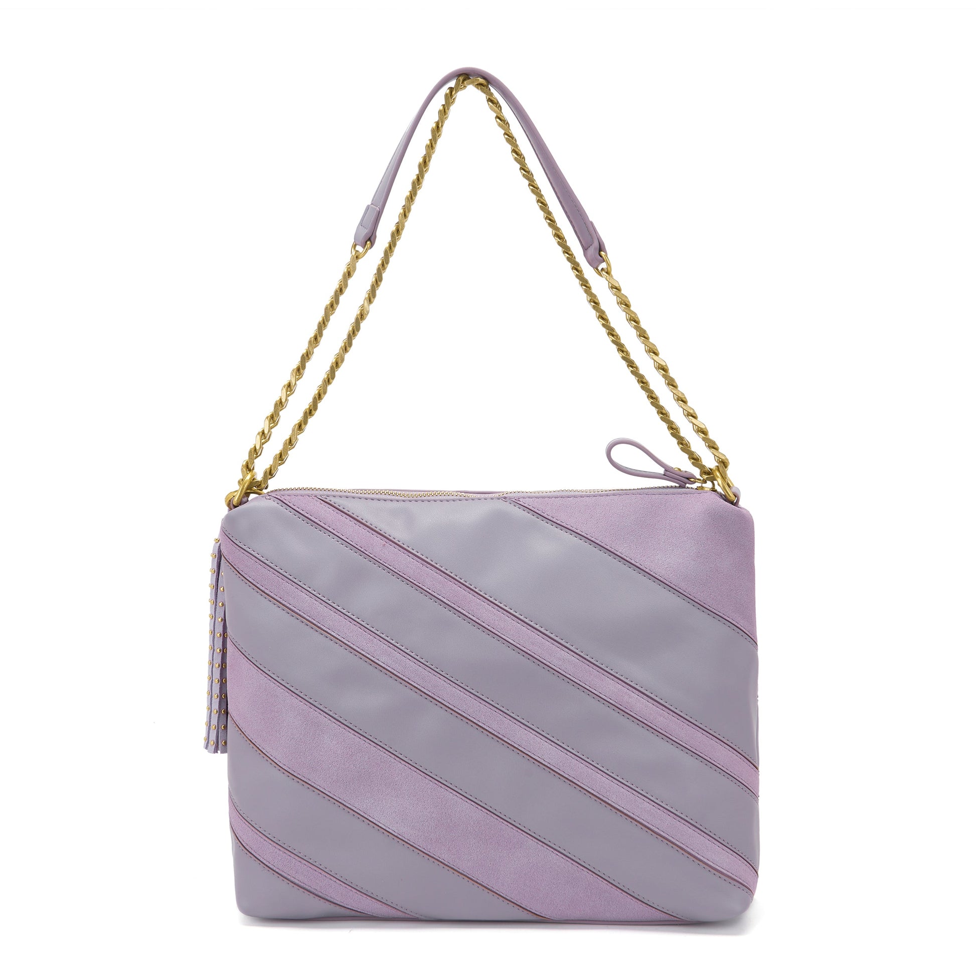 Borsa a spalla Stripes Lavander - Immagine 3