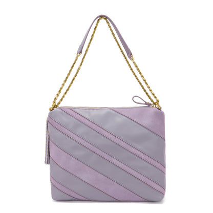 Borsa a spalla Stripes Lavander - Immagine 3