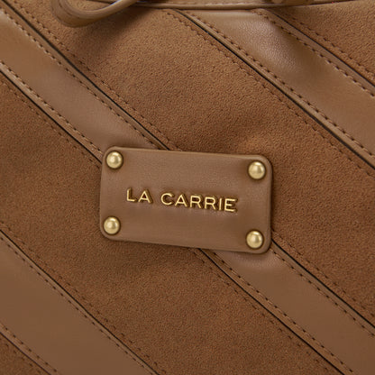 Borsa a spalla Stripes Cuoio - Immagine 4