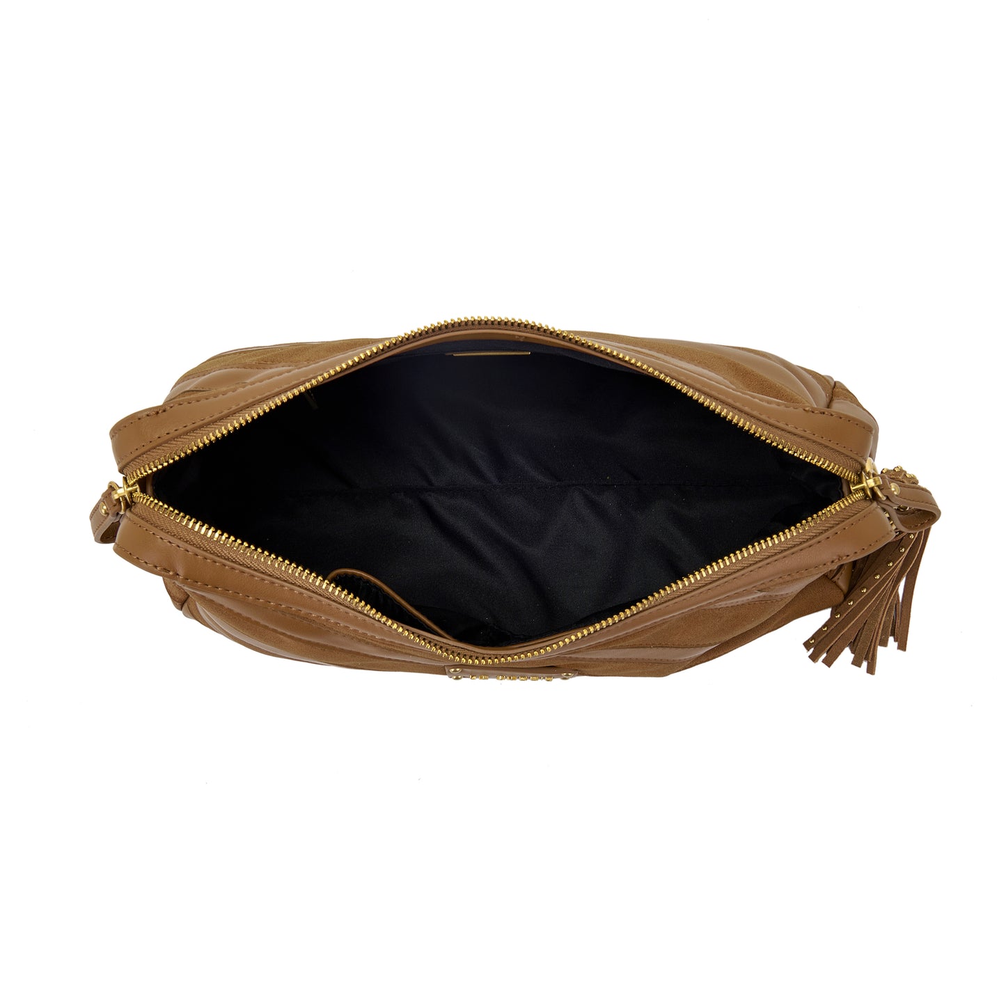 Borsa a spalla Stripes Cuoio - Immagine 5