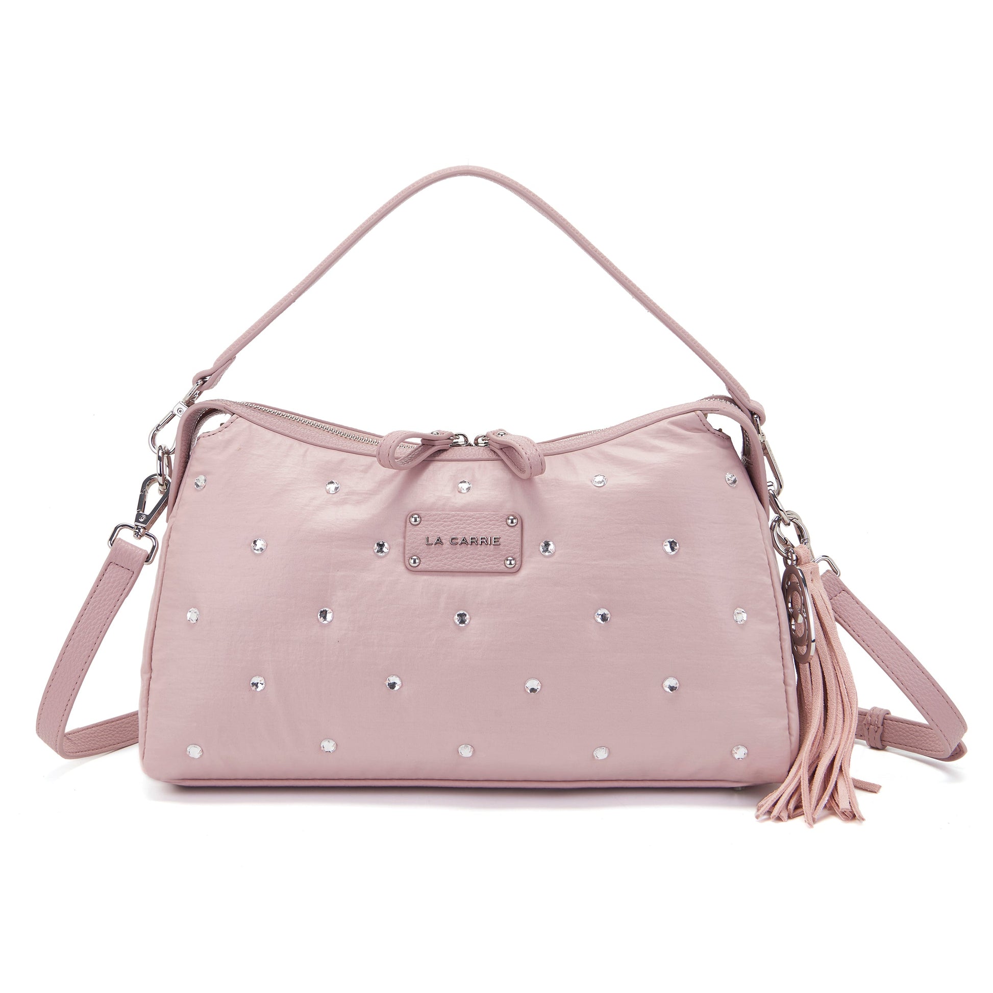 Borsa a spalla Wrinkled Pink